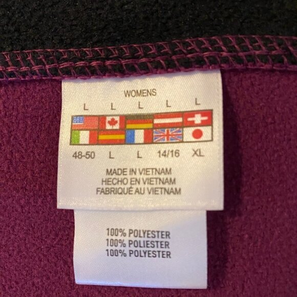 NWOT  Spyder Constant Burgundy Full-Zip Fleece Jacket Ladies L - Picture 13 of 14